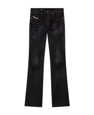 Diesel 1998 D-buck Low-rise Bootcut Jeans In Black