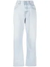 Diesel 1999 Cropped Straight-leg Jeans In 蓝色