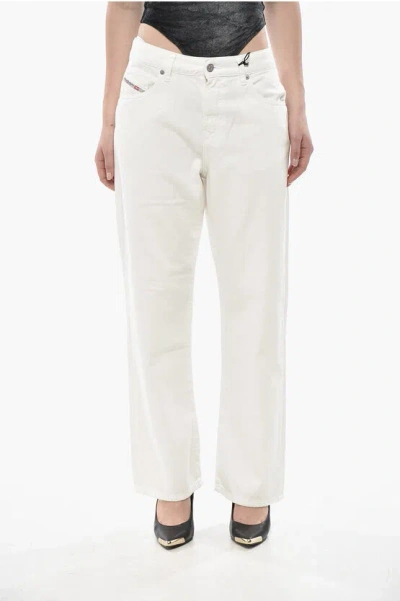 Diesel 1999 Wide-leg Jeans D-reggy With Light Wash 23cm L32 In White