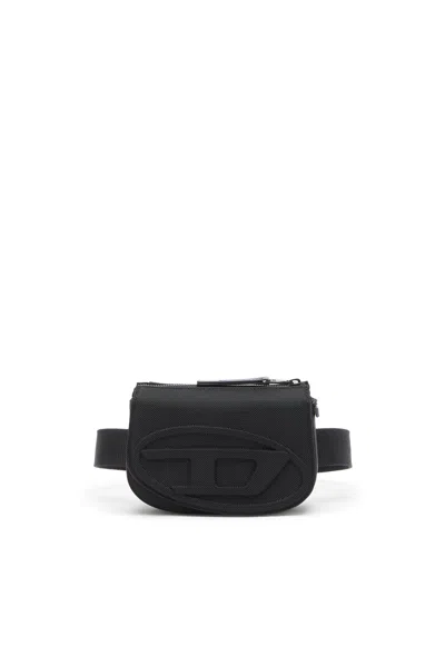 Diesel 1dr Logo-embossed Belt Bag In Black