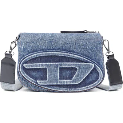 Diesel ® 1dr 2.0 Logo Denim Crossbody Bag