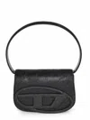 Diesel 1dr Glitter Fabric Shoulder Bag In Black