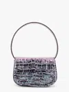 Diesel '1dr' Brown Shoulder Bag With Adjustable And Removable Shoulder Strap In Black
