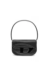 Diesel 1dr-iconic Shoulder Bag In Nappa Leather In Black