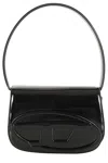 Diesel Shoulder Bag In Black Smooth Leather In Black