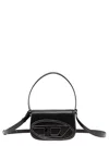 Diesel '1dr' Black Shoulder Bag With Oval D Patch