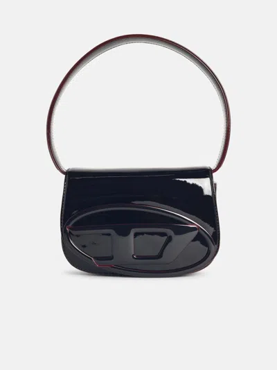 Diesel '1dr' Burgundy Liquid Effect Polyurethane Bag In Brown