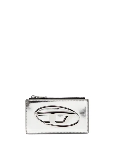 Diesel "1dr Card Holder Iii" Card Holder In Silver
