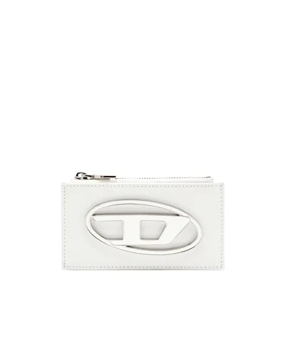 Diesel Flat Card Holder In Nappa Leather In Multicolor