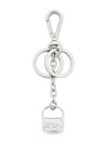 Diesel 1dr Charm Keyring In Silver