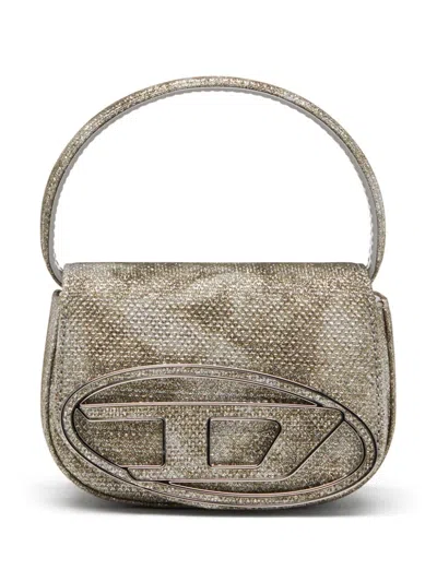 Diesel 1dr Fabric Shoulder Bag In Silver