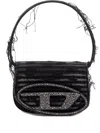 Diesel 1dr Crystal-embellished Frayed Shoulder Bag