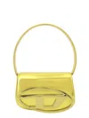 Diesel Leather Shoulder Bag With Frontal Monogram In Yellow