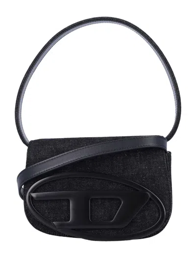 DIESEL DIESEL 1DR DENIM SHOULDER BAG