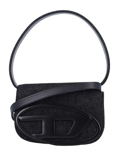 DIESEL 1DR DENIM SHOULDER BAG