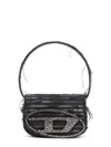 Diesel 1dr Denim Shoulder Bag With Used Effect
