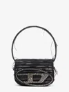 Diesel Women 1dr Denim Shoulder Bag With Used Effect