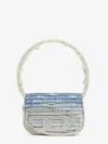Diesel 1dr Denim Shoulder Bag With Used Effect