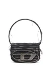 Diesel 1dr Denim Shoulder Bag With Used Effect