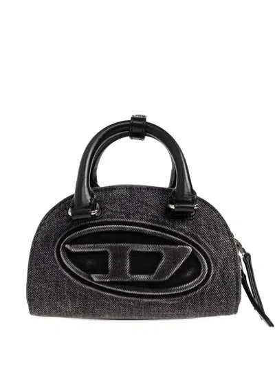 Diesel 1dr Dome 2.0 Logo Tote Bag In Gray