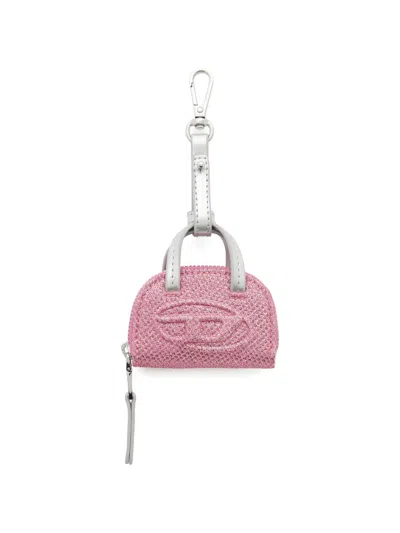 Diesel 1dr Dome Bag Charm In Pink