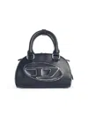 Diesel '1dr Dome' Black Leather Bag Women In Black
