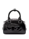 Diesel Womens T8013 1dr Dome Leather Cross-body Bag In Black