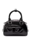 Diesel Womens T8013 1dr Dome Leather Cross-body Bag In Black