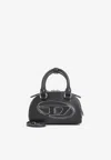 Diesel Women Black 1dr Dome Crossbody Mini Bowling Bag In Black