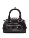 Diesel Womens T8013 1dr Dome Leather Cross-body Bag In Black