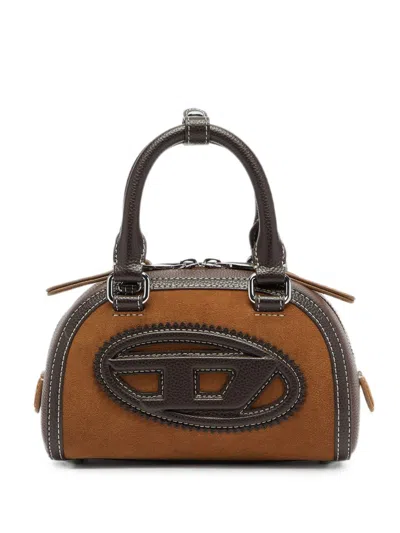 Diesel 1dr Dome Crossbody Bag In Brown