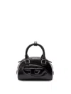 Diesel Womens T8013 1dr Dome Leather Cross-body Bag In Black