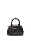 Diesel Womens T8013 1dr Dome Leather Cross-body Bag In Black