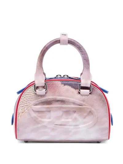 Diesel 1dr Dome D-embossed Tote Bag In Pink