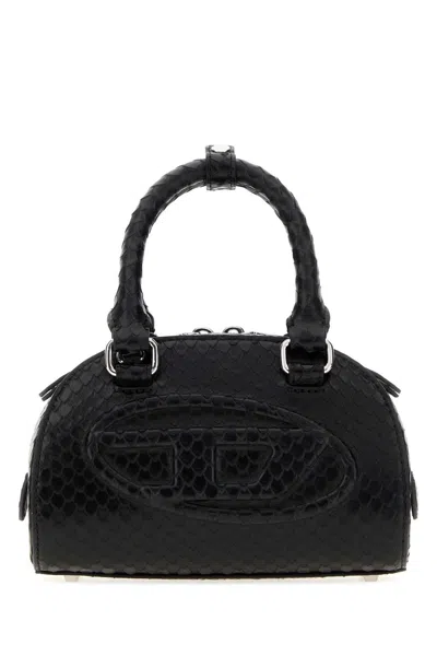 Diesel Dome Top Handle Bag In Black