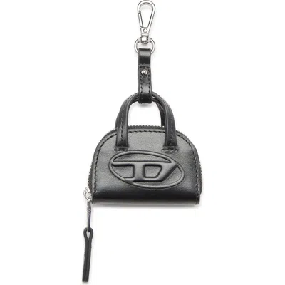 Diesel ® 1dr Dome Leather Bag Charm In Pink