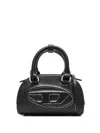 Diesel Womens T8013 1dr Dome Leather Cross-body Bag In Black
