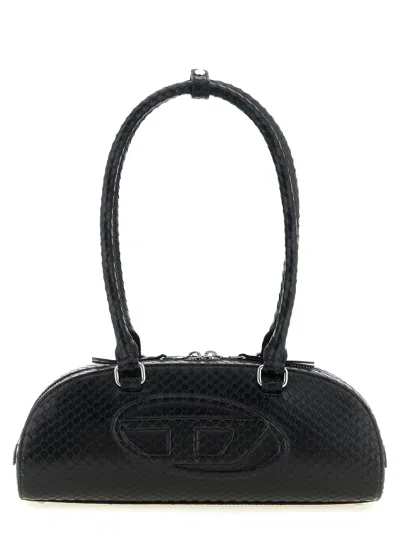 Diesel 1dr Dome Shoulder Bags Black