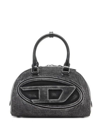 Diesel 1dr Dome Top-handle Tote Bag In Gray
