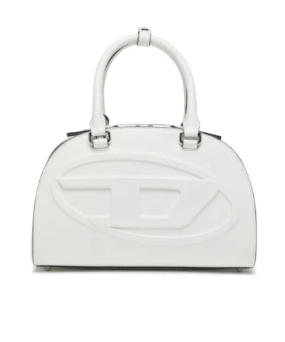 Diesel 1dr Dome Tote Bag In White
