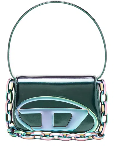 Diesel 1dr Faux-leather Shoulder Bag In Green