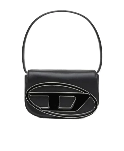Diesel Xs 1dr Smooth Leather Top Handle Bag In Black