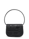 Diesel 1dr Glitter Fabric Shoulder Bag In Black