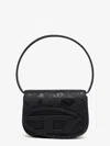 Diesel 1dr Glitter Fabric Shoulder Bag In Black