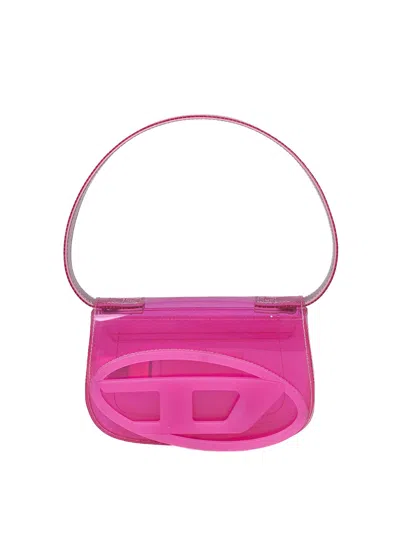 Diesel 1dr Hand Bag In Pink Tpu