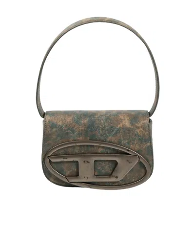 Diesel Women Printed Synthetic Leather 1dr Shoulder Bag In Multi