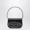 Diesel Rectangular Leather Shoulder Bag With Single Handle In Black