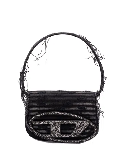 Diesel `1dr` Iconic Shoulder Bag In Black