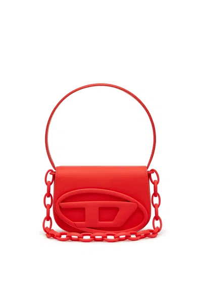 Diesel 1dr-iconica Borsa A Spalla In Pelle Matte In Red | ModeSens