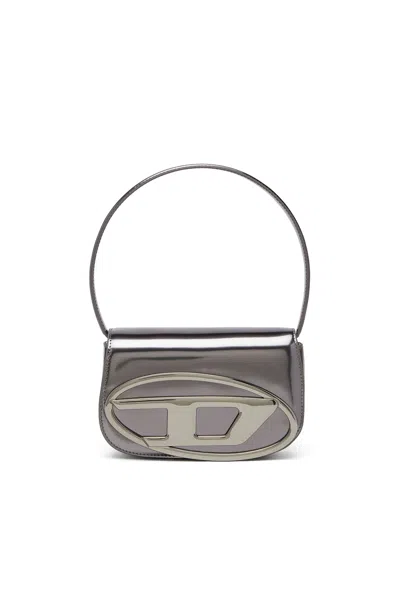 Diesel 1dr-iconic Shoulder Bag In Mirrored Leather